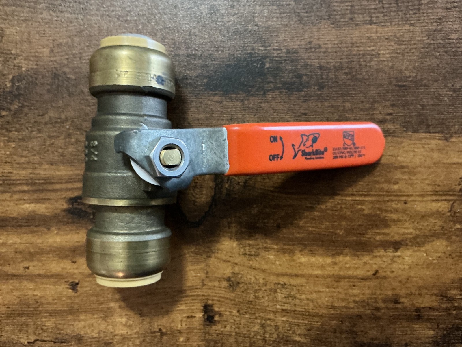 SHARKBITE 3/4″ 200 PSI BRASS BALL VALVE # Z1157