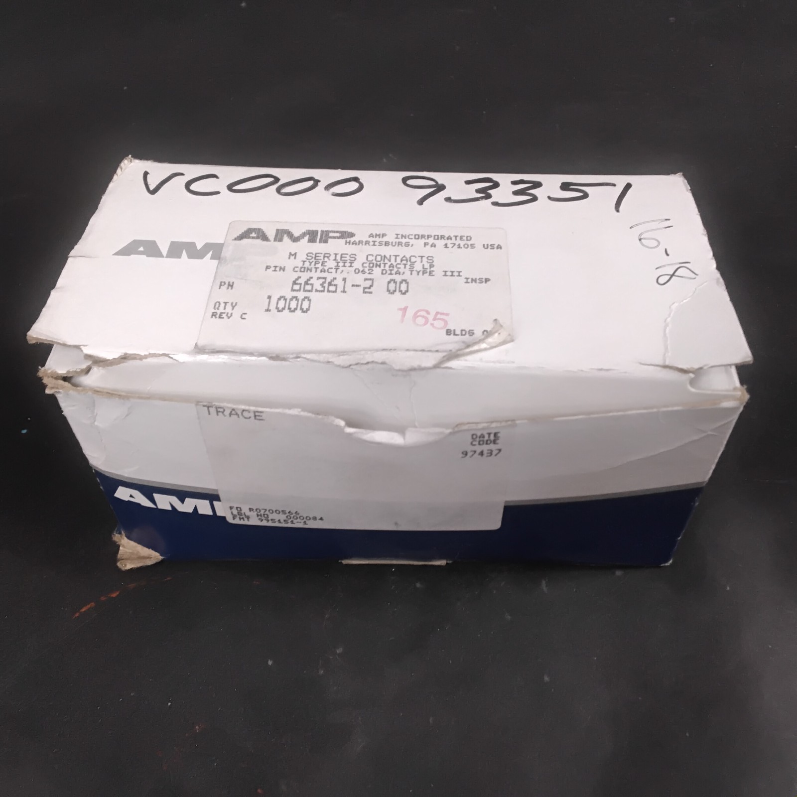 BOX OF AMP 66361-2 ELECTRICAL PIN CONTACTS ($10 OBO)