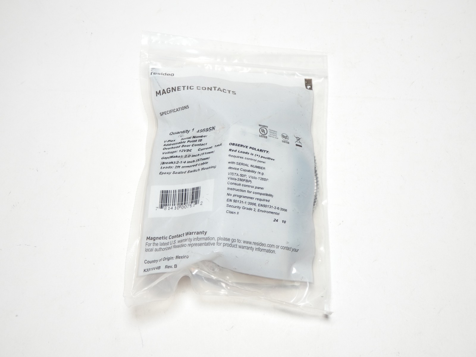 Resideo 4959SN V-Plex Addressable Overhead Door Contact – NEW Surplus!