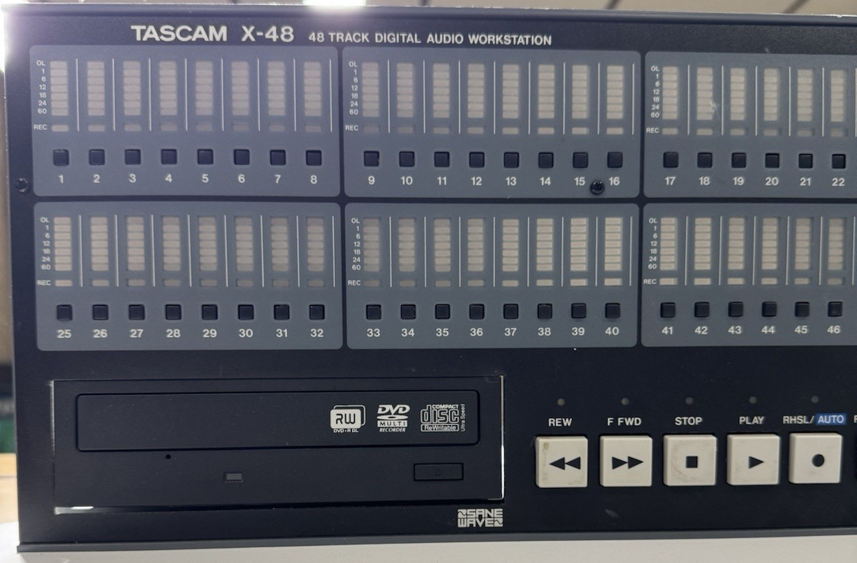 Tascam X-48 Track Digital Audio Workstation Front Panel w/80GB HDD & DVD Recorde