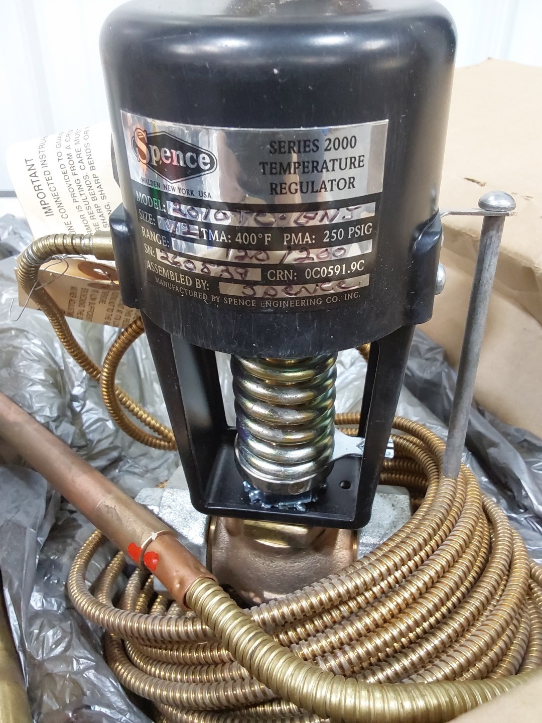 SPENCE , 2010TC-GNJ , DIRECT ACTING TEMPERATURE REGULATOR