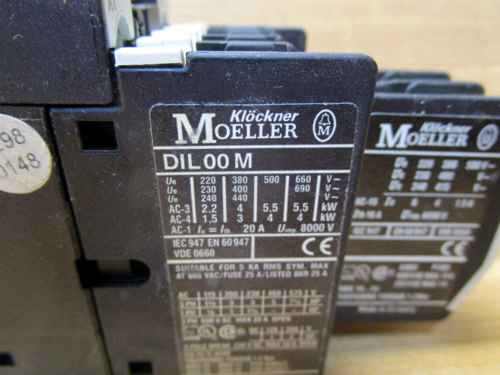Klockner/Moeller DIL00 M Contactor DIL00M Coil: 415V 50Hz