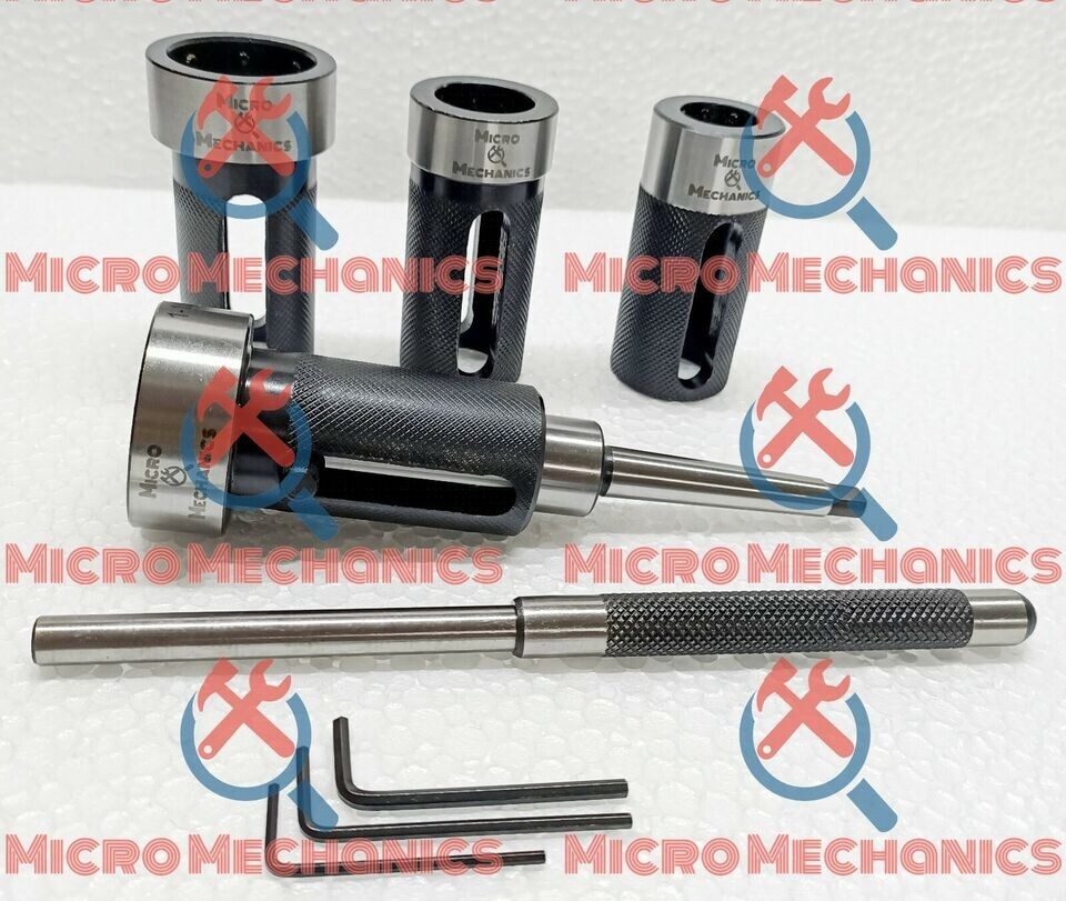 MT1 Die Holder Kit For Lathe Tailstock Morse Taper # 1 Sliding Action- Inch & MM