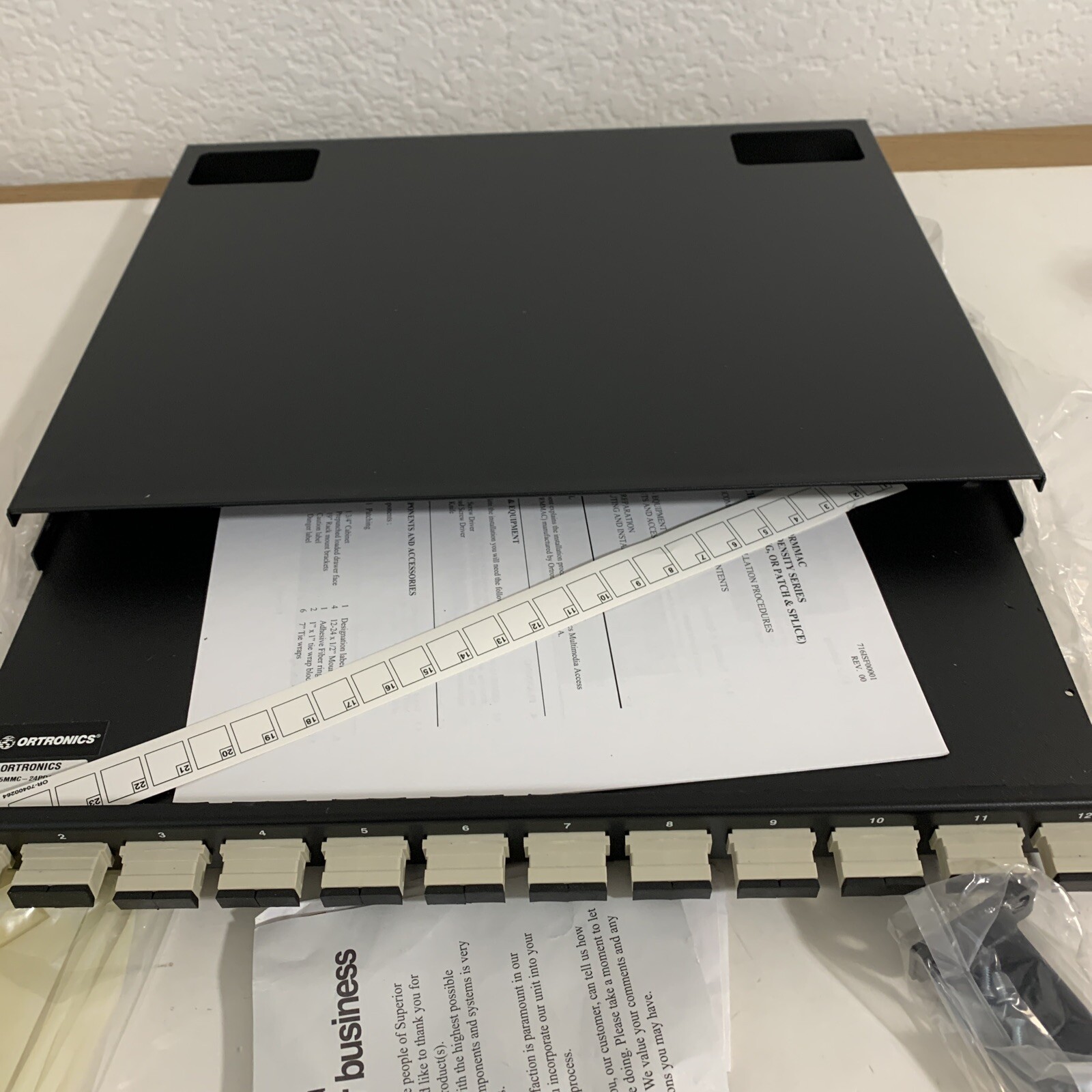 Ortronics OR-625MMC-24PD1RB Rack Mount Fiber Cabinet 625MMC24PD1RB