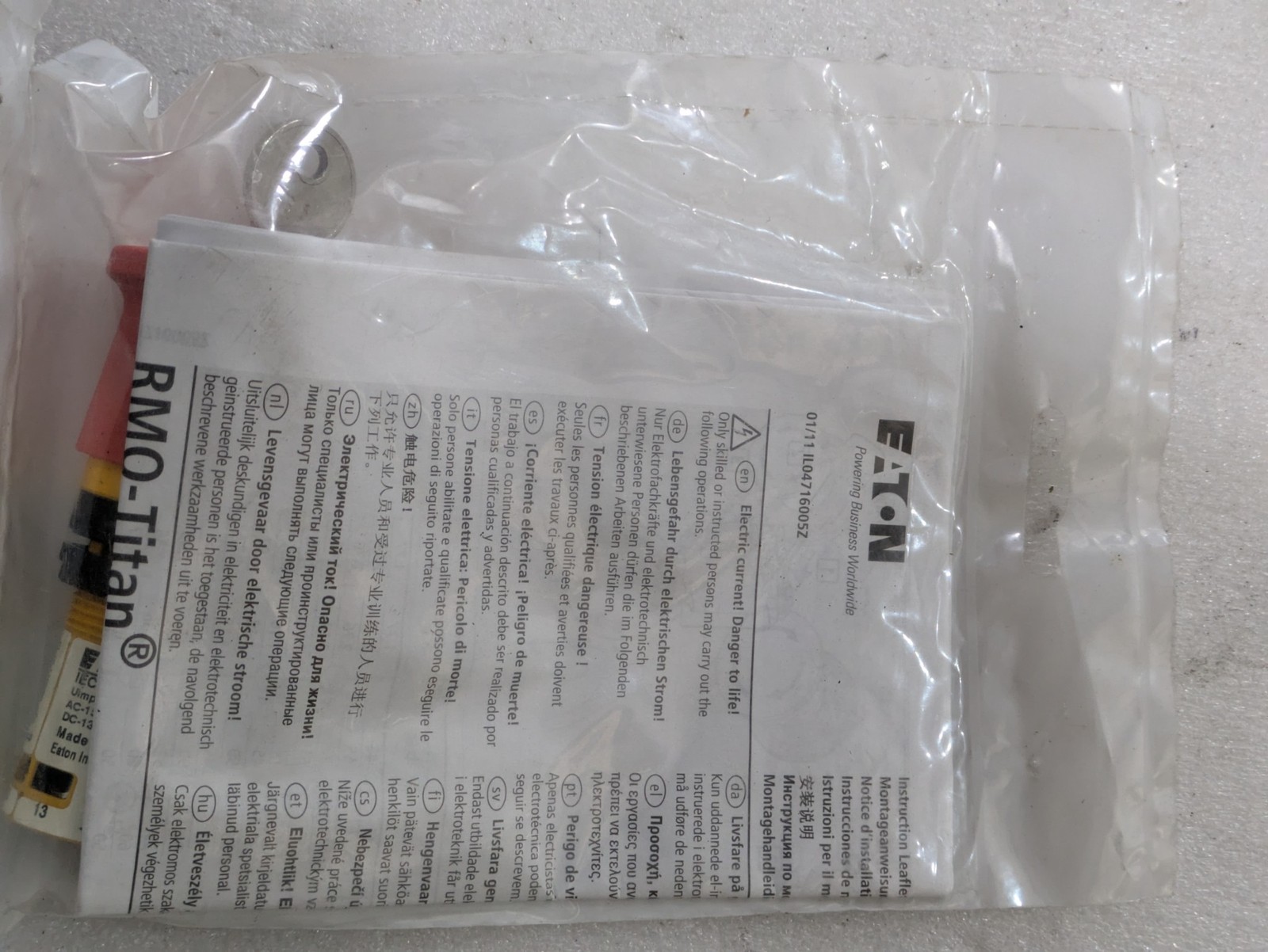 Eaton C22-PVS45P-MS3-K11 45mm Red Industrial Component Hardware Electrical Spare