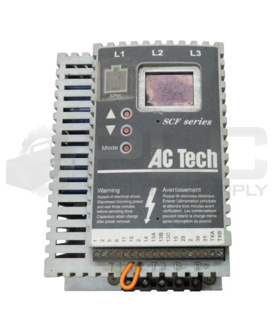 AC TECH SF220Y VARIABLE SPEED AC MOTOR DRIVE 2HP 208-240V 50/60HZ 14.8A