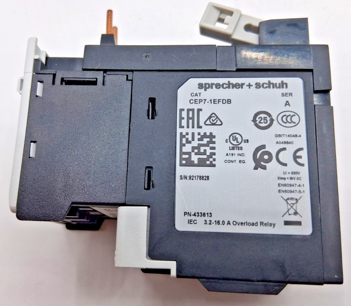 Sprecher & Schuh CEP7-1EFDB Overload Relay