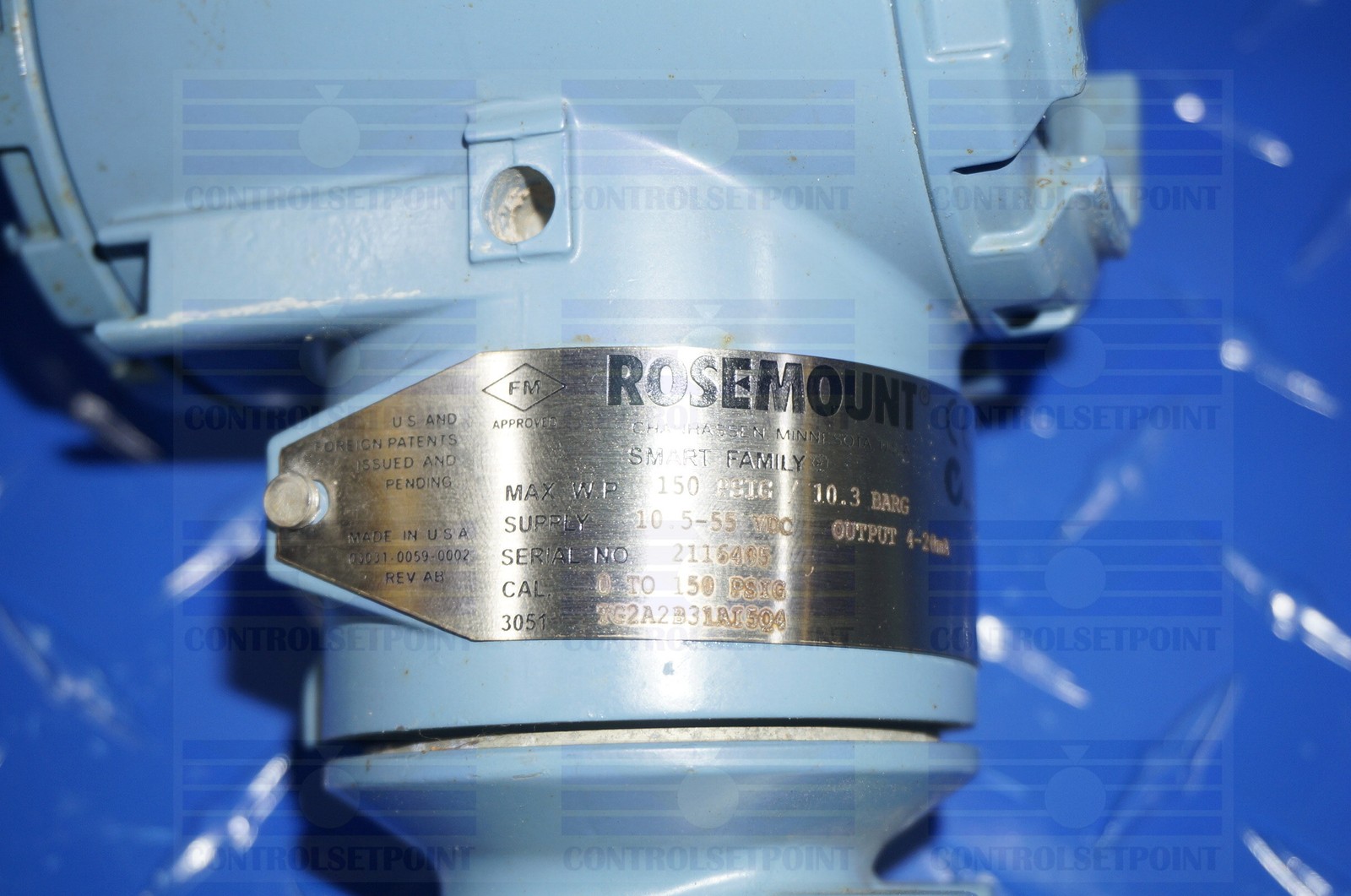 EMERSON ROSEMOUNT 3051TG2A2B31AI5Q4 PRESS TRANS 3051TG2 ITEM 16405