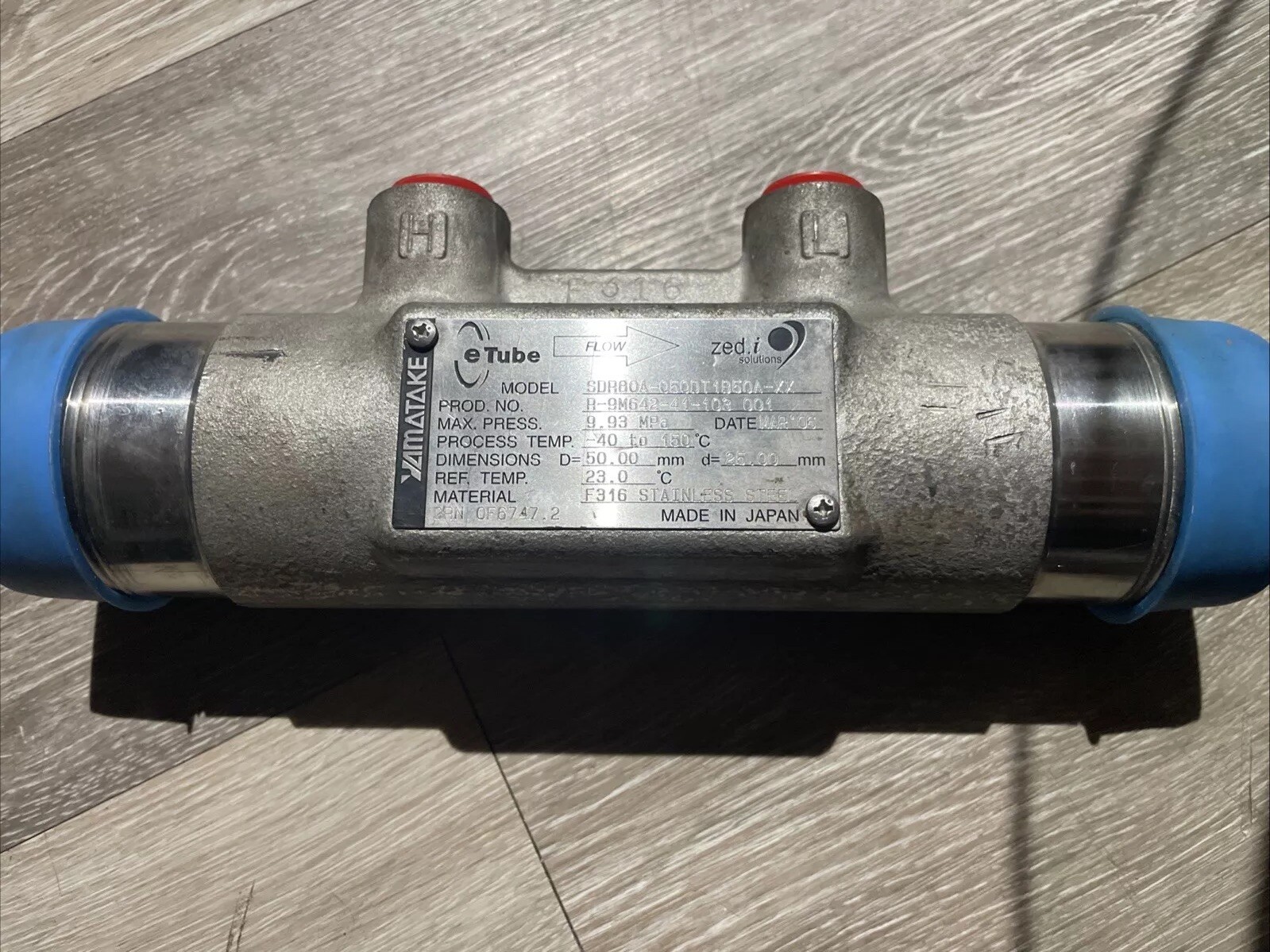 zedi eTube SDR80A-0500XX Natural Gas Flow Meter *New*