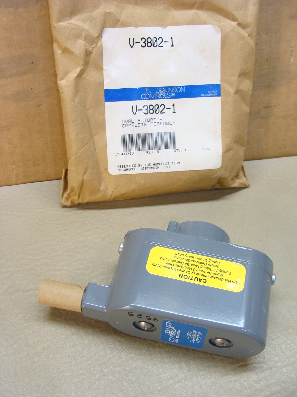 NEW Johnson Controls V-3802-1 V-3802 oval diaphragm actuator