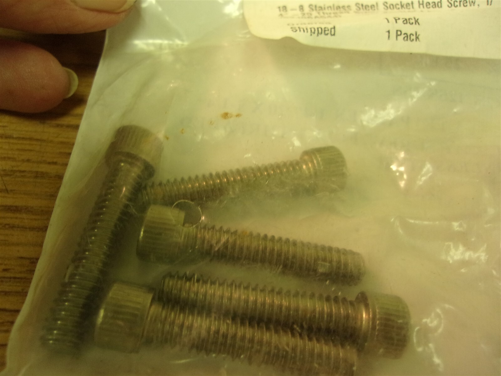 NEW McMaster Carr 26525-04A 18-8 Stainless Steel Socket Head Screws, Lot of 5