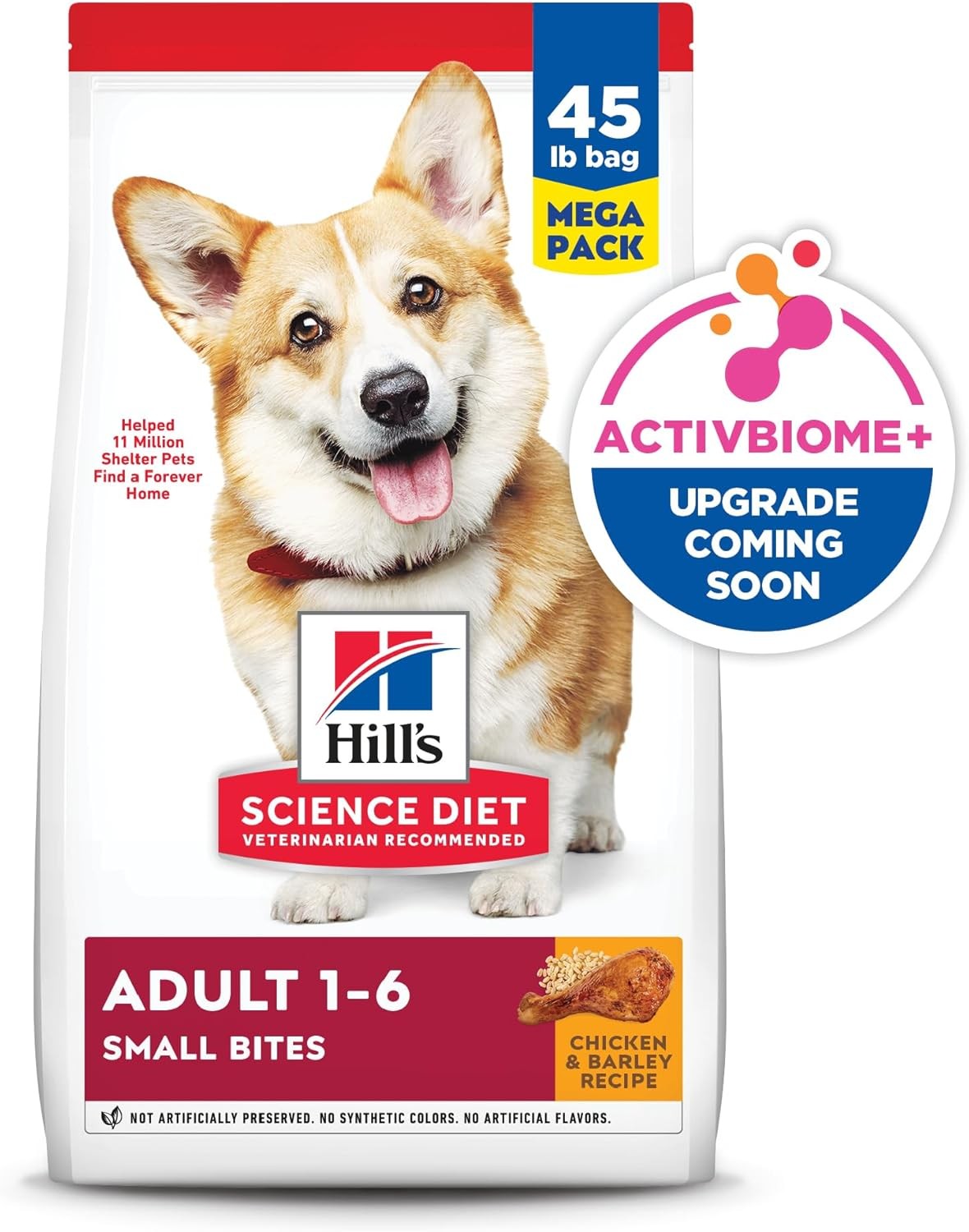 Science Diet Adult Small Bites Chicken & Barley Recipe Dry Dog Food, 45 lbs