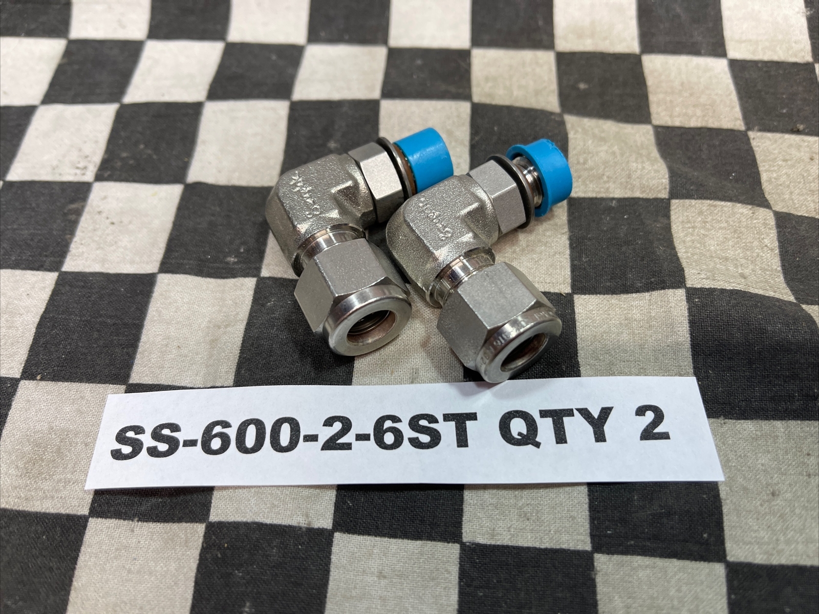 SWAGELOK SS-600-2-6ST, SS-400-2-6ST, SS-600-1-4ST, LOT OF 7, SHIPSAMEDAY#E73
