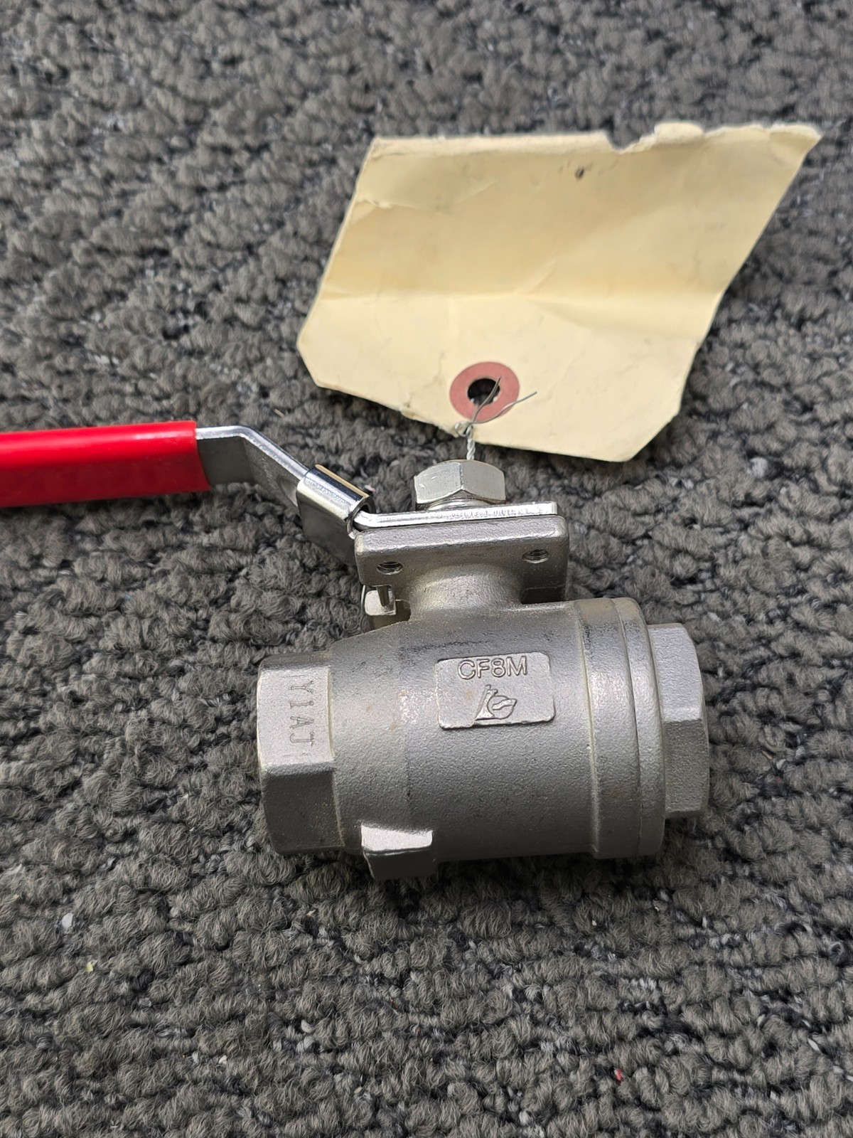 KF Contromatics LH M3 3/4″ Stainless Steel Ball Valve w/ Locking Handle 2000 WOG