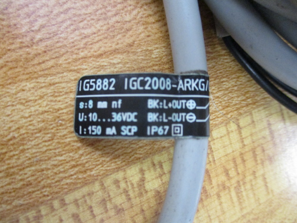 IFM Efector IG5882 Inductive Sensor IGC2008-ARKG/UP