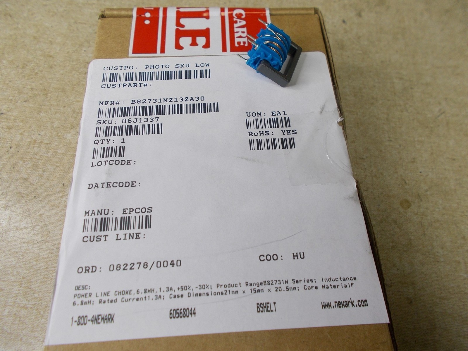 NEW Epcos Powerline Choke B82731M2132A3C *FREE SHIPPING*