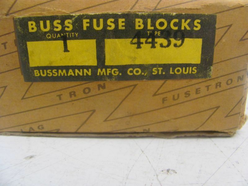 BUSS COOPER BUSSMANN 4439 FUSE HOLDER CERAMIC 60A 250V