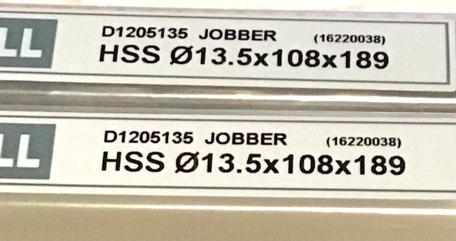 2 New 13mm x 108 x 189 Jobber Metric HSS Morse Taper Shank Twist Drill Bits