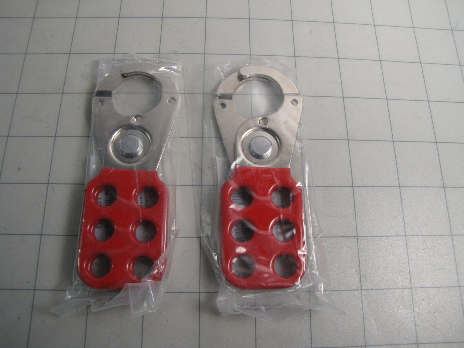 2-pk Condor 1U177B Snap-On Lockout Hasp Steel 4-1/2″ Long NEW