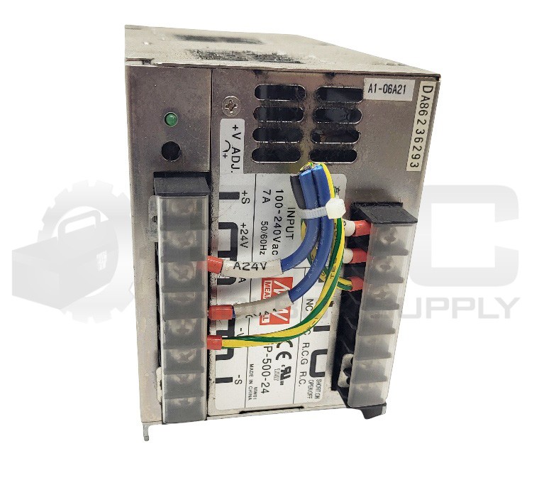 MEAN WELL SP-500-24 SWITCHING POWER SUPPLY 100-240VAC 7A 50/60HZ