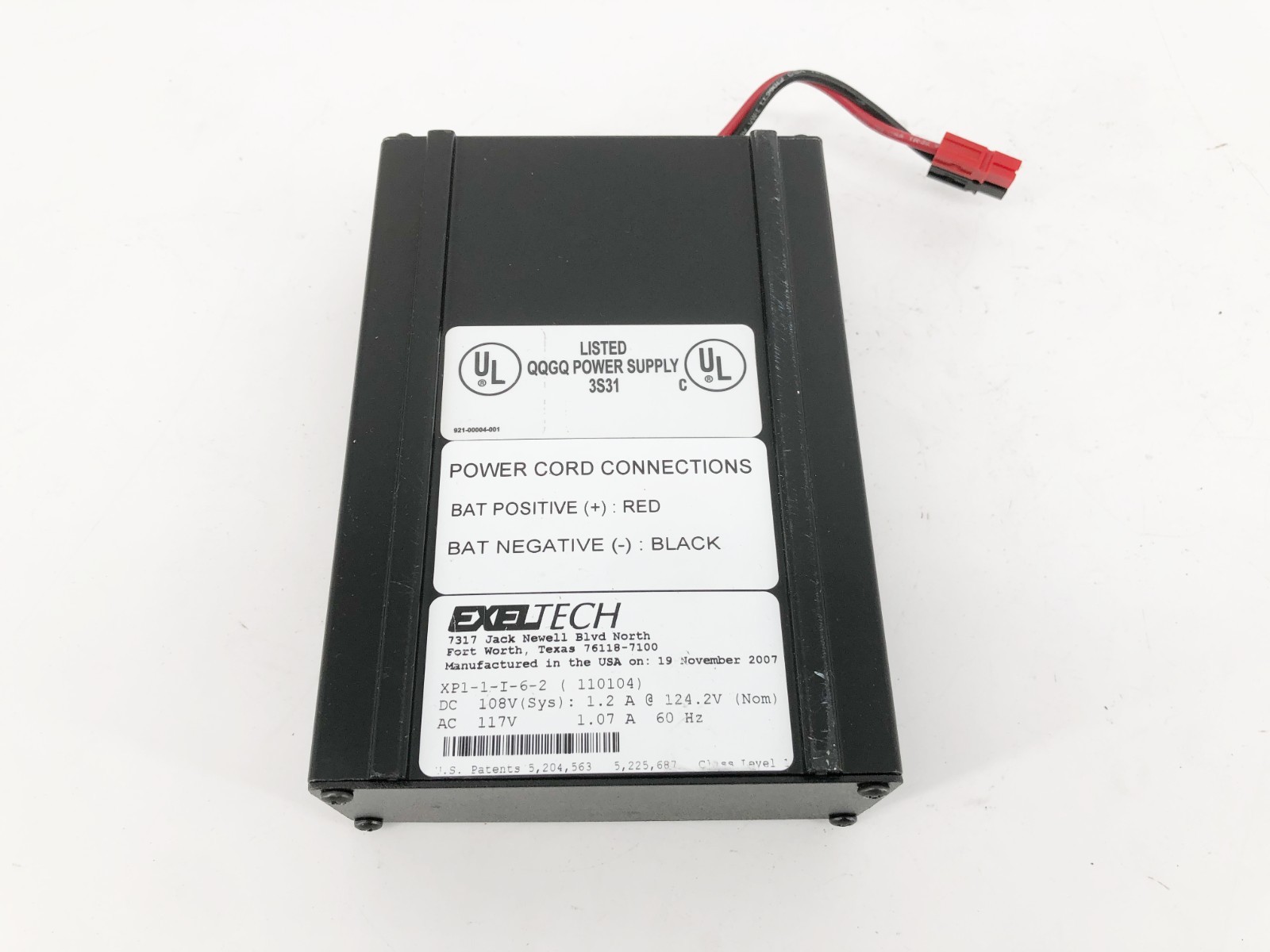 Exeltech XP1-1-I-6-2 Voltage Inverter XP125 108VDC 125W 117VAC