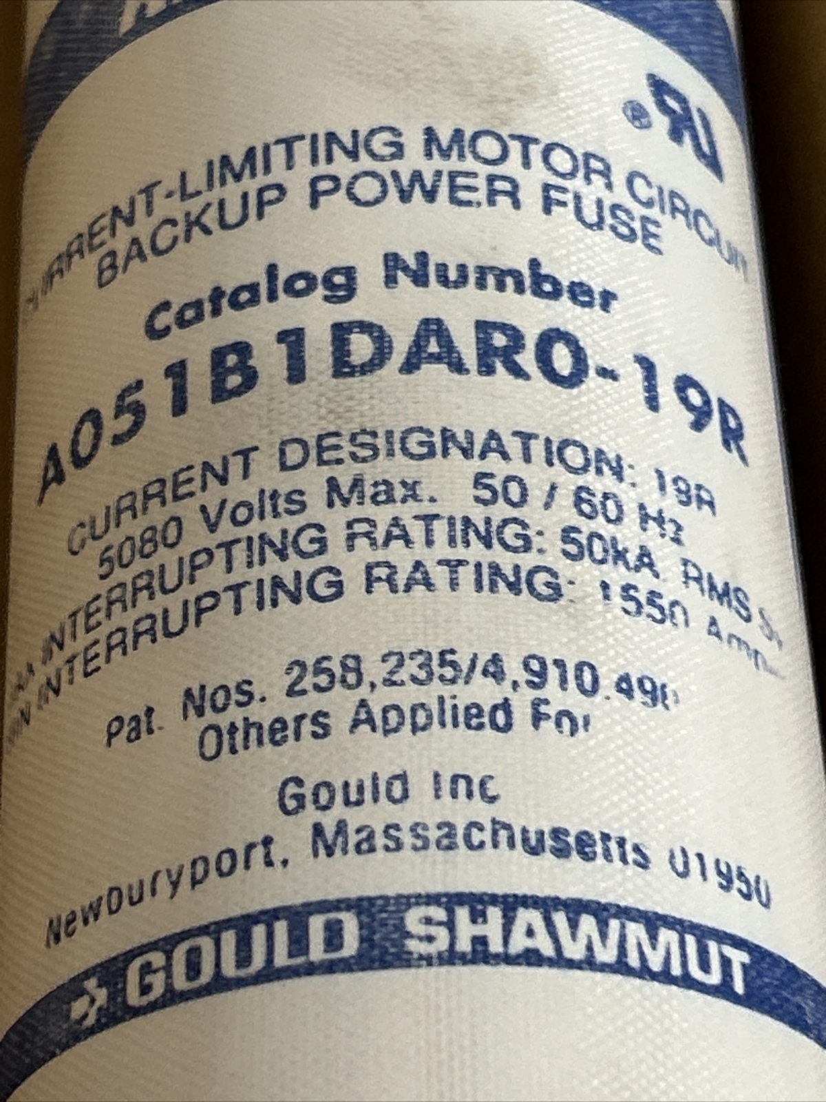 *NEW* GOULD SHAWMUT A051B1DARO-19R 5.08KV 19R AMP FAST SHIPPING! + WARRANTY