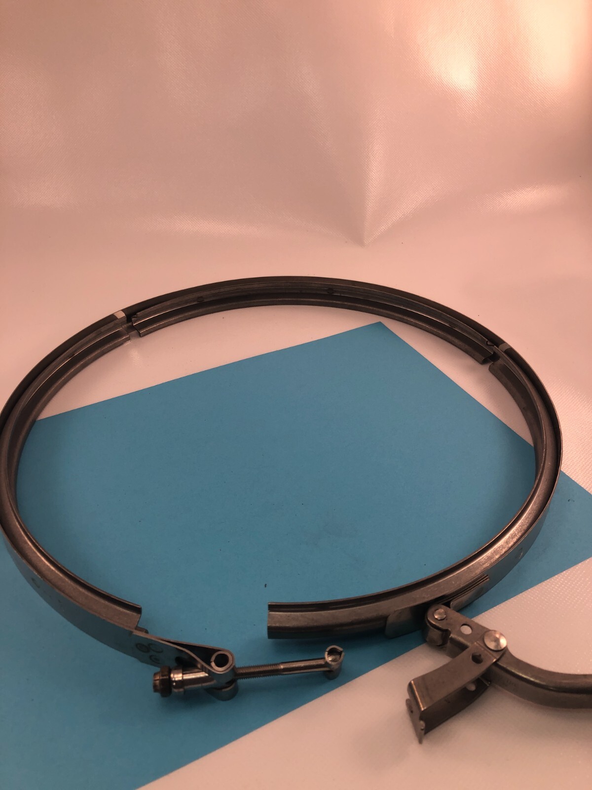 VOSS IND. S/S V-BAND COUPLING CLAMP aprox. 10″dia. FAST SHIP **NEW**