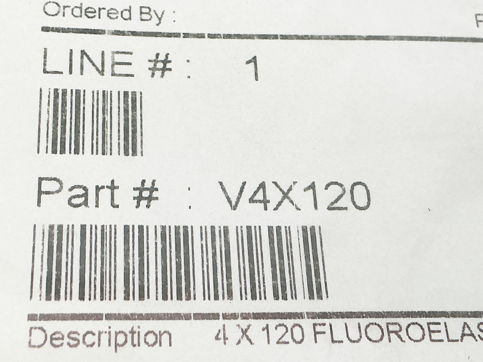 New Applied Industrial Technologies V4X120 O-Ring 4X120