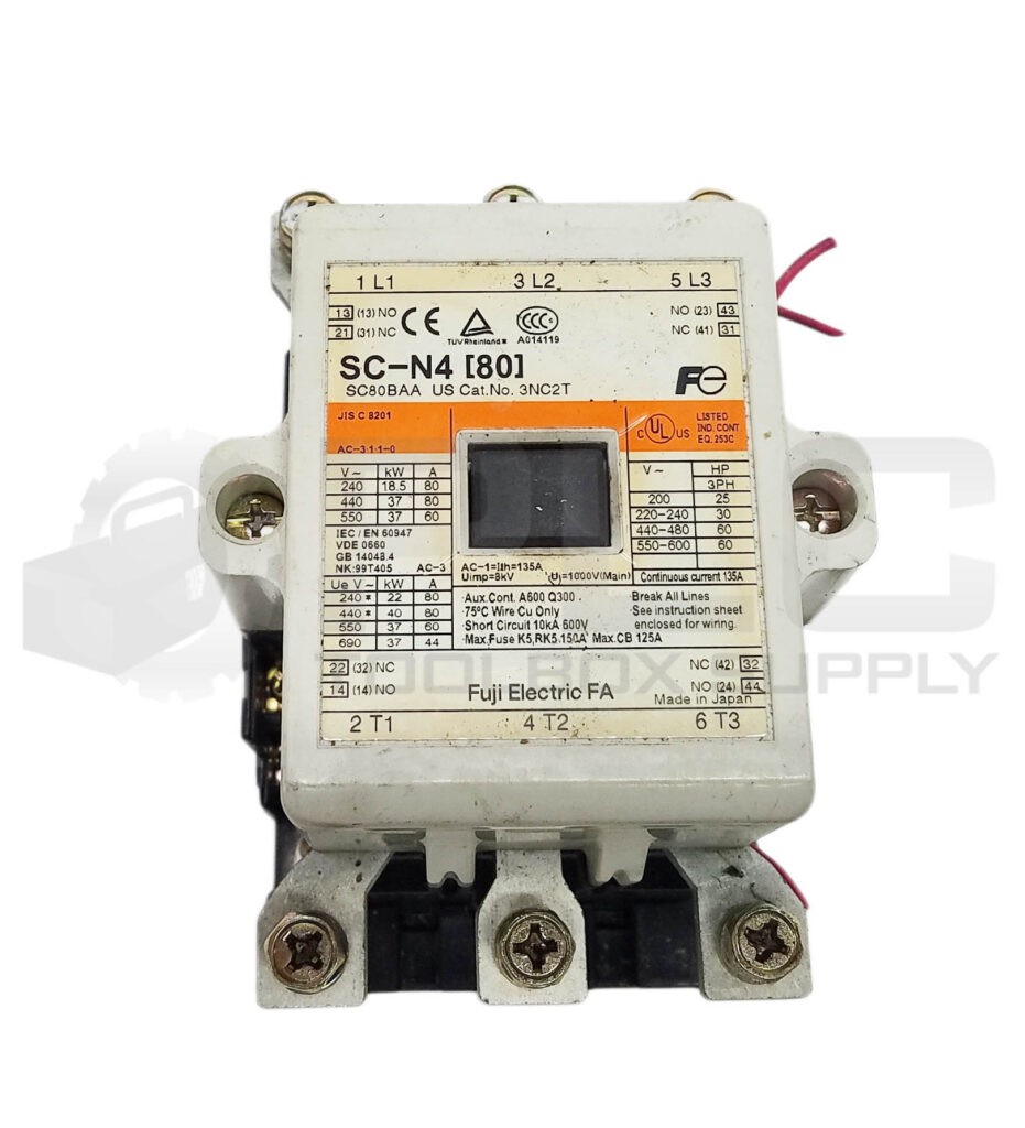 FUJI ELECTRIC SC-N4 [80] CONTACTOR 100V/50Hz 100-110V/60Hz