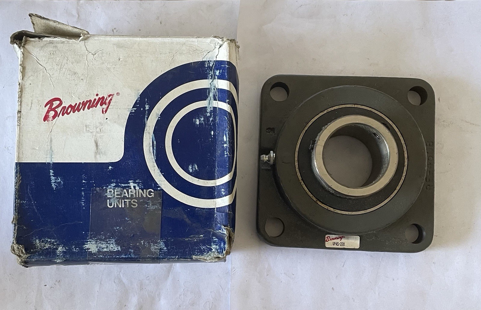 Browning Bearing VF4S-228 Bearing, 4 Bolt Flange 1 3/4″