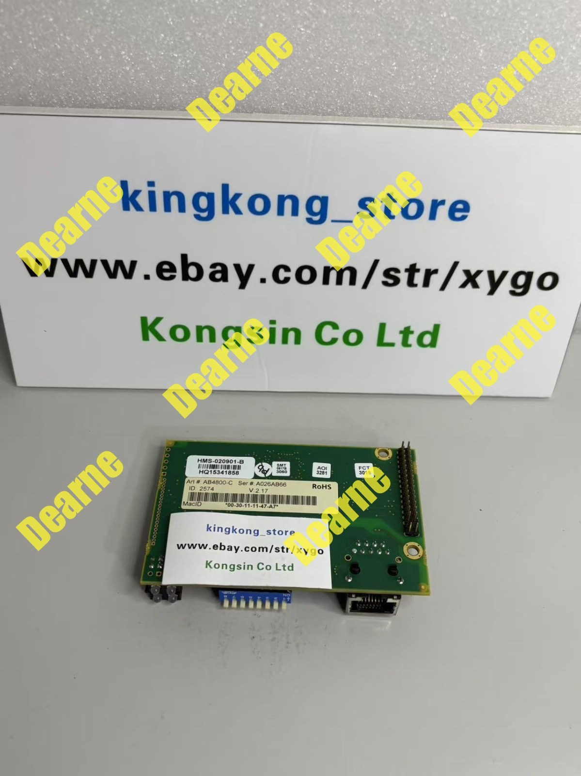 Anybus board ABS-ETN 10/100 HMS-020901-B AB4800-C 2574 V:2.17