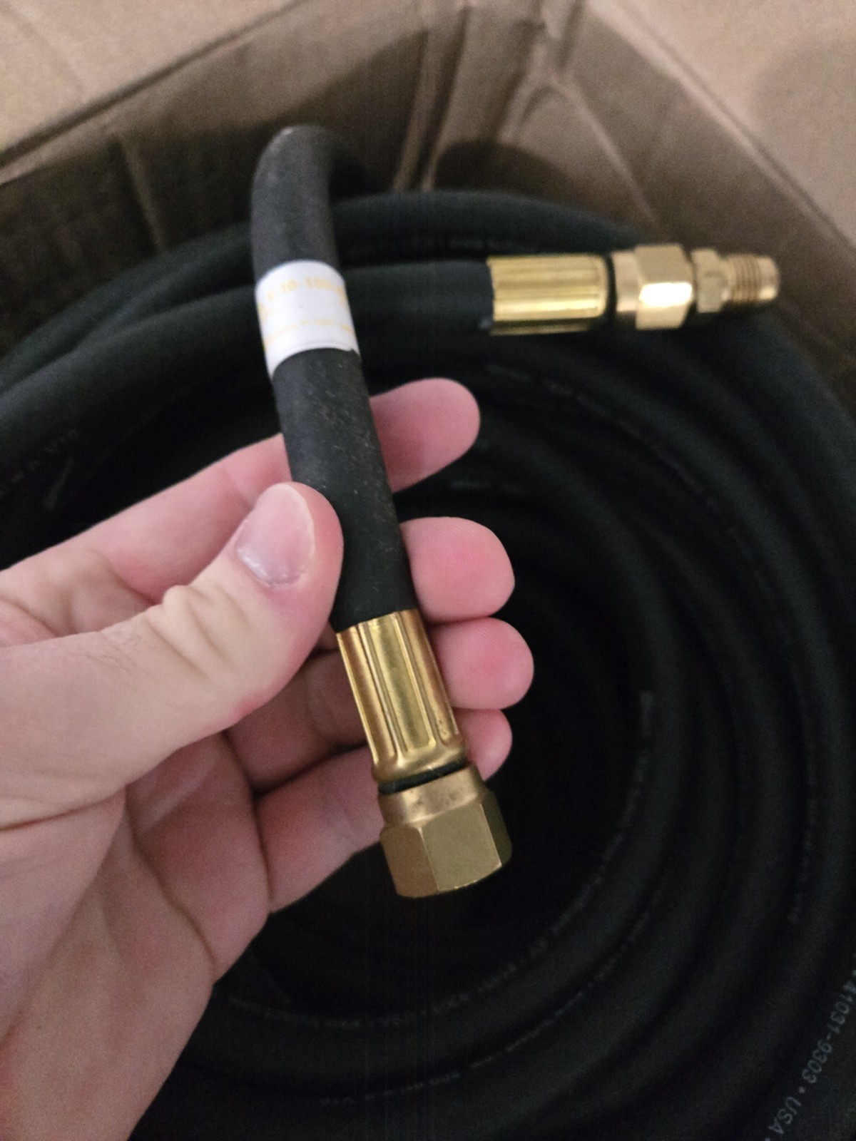 BULLARD AIR SUPPLY HOSE 100′ V10 V-10-100-EXT INTERCHANGE BLACK