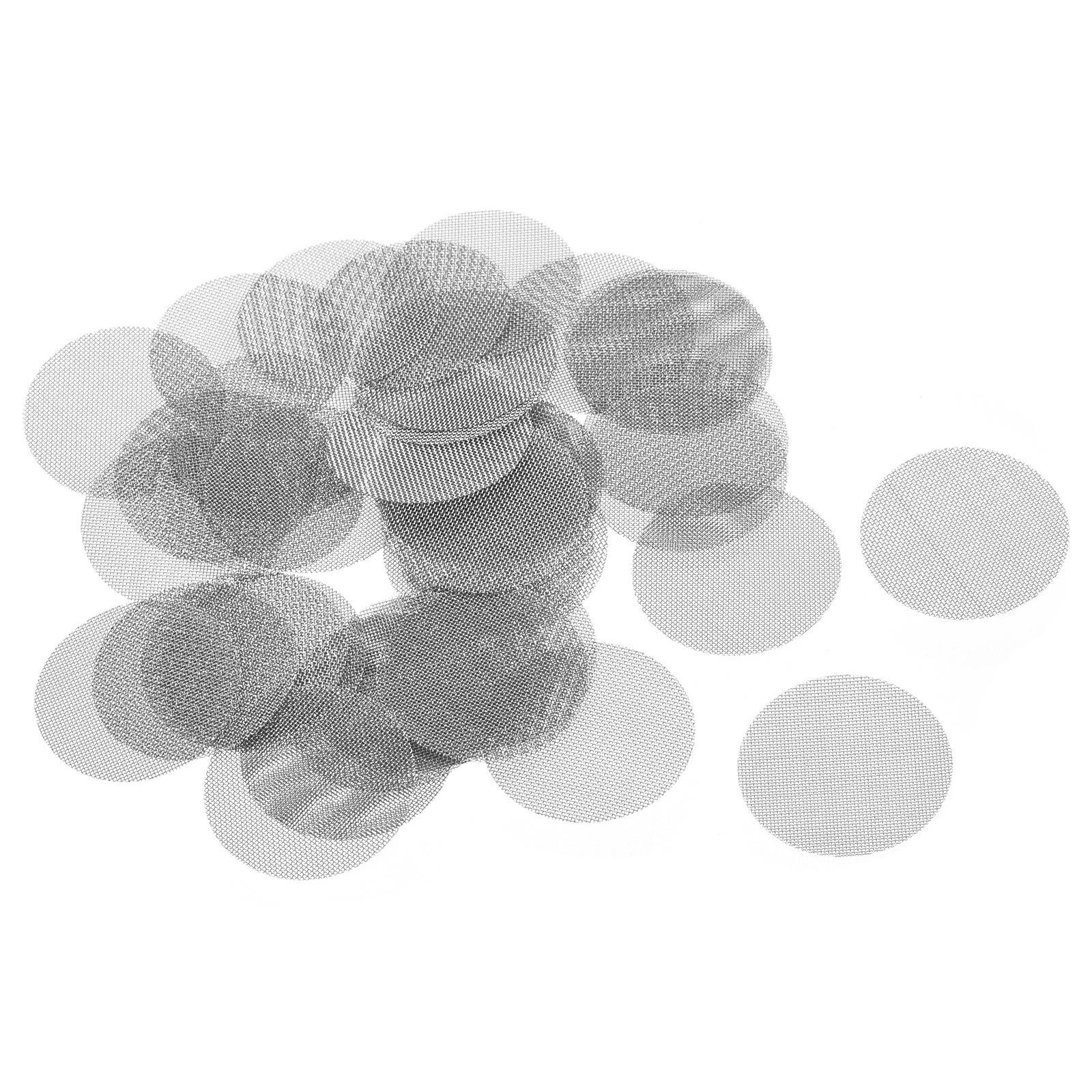 120Pcs Pipe Screen Stainless Steel Screen 1 Inch 25.4mm Dia for Pipe Filter