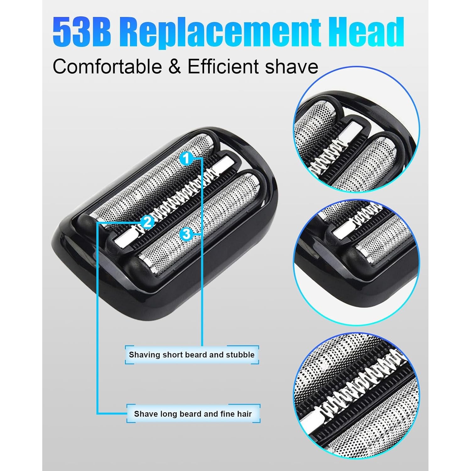 53B Head for Braun -Foil Shaver 5035s 5049s 5050cs