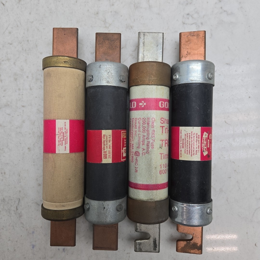 Mixed Lot of 4 K5 Fuses TRS110R FRS125 FRS-R-150 RES200 110A 125A 150A 200A