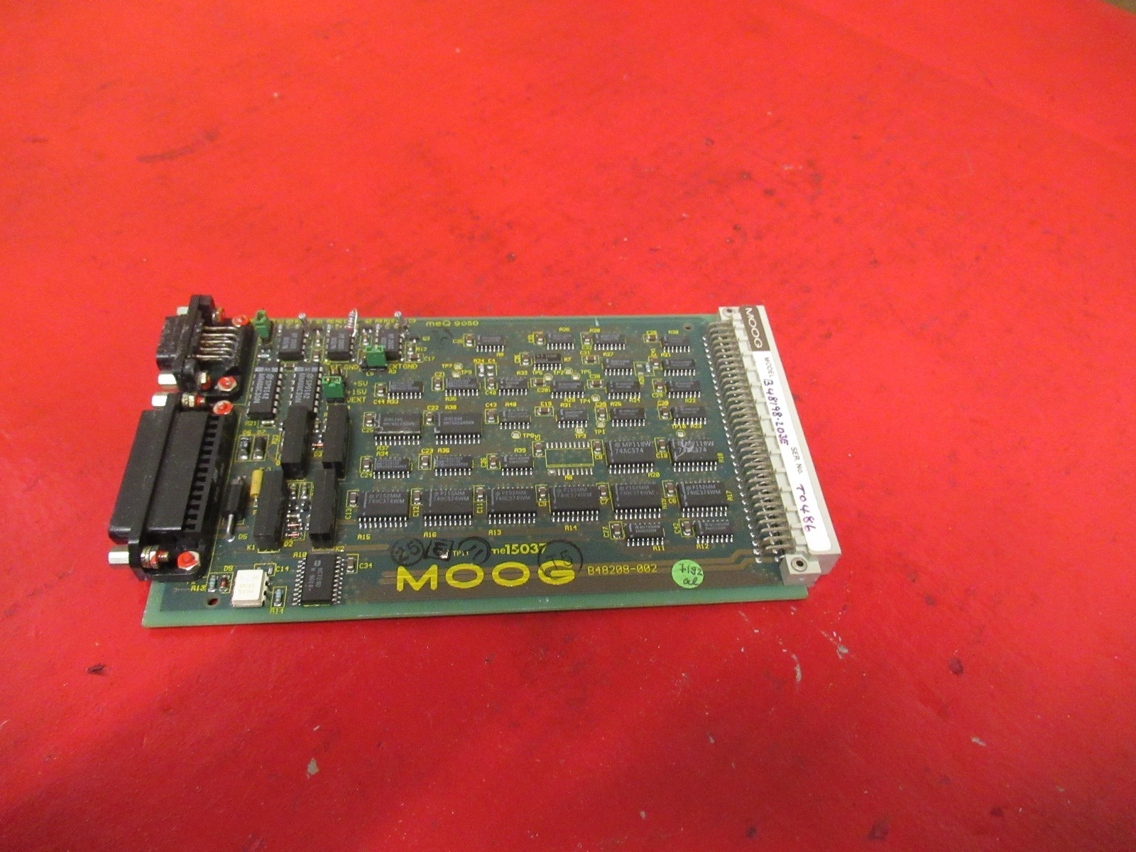MOOG PC BOARD CARD B48208-002 B48208002 B48198-203/F USED