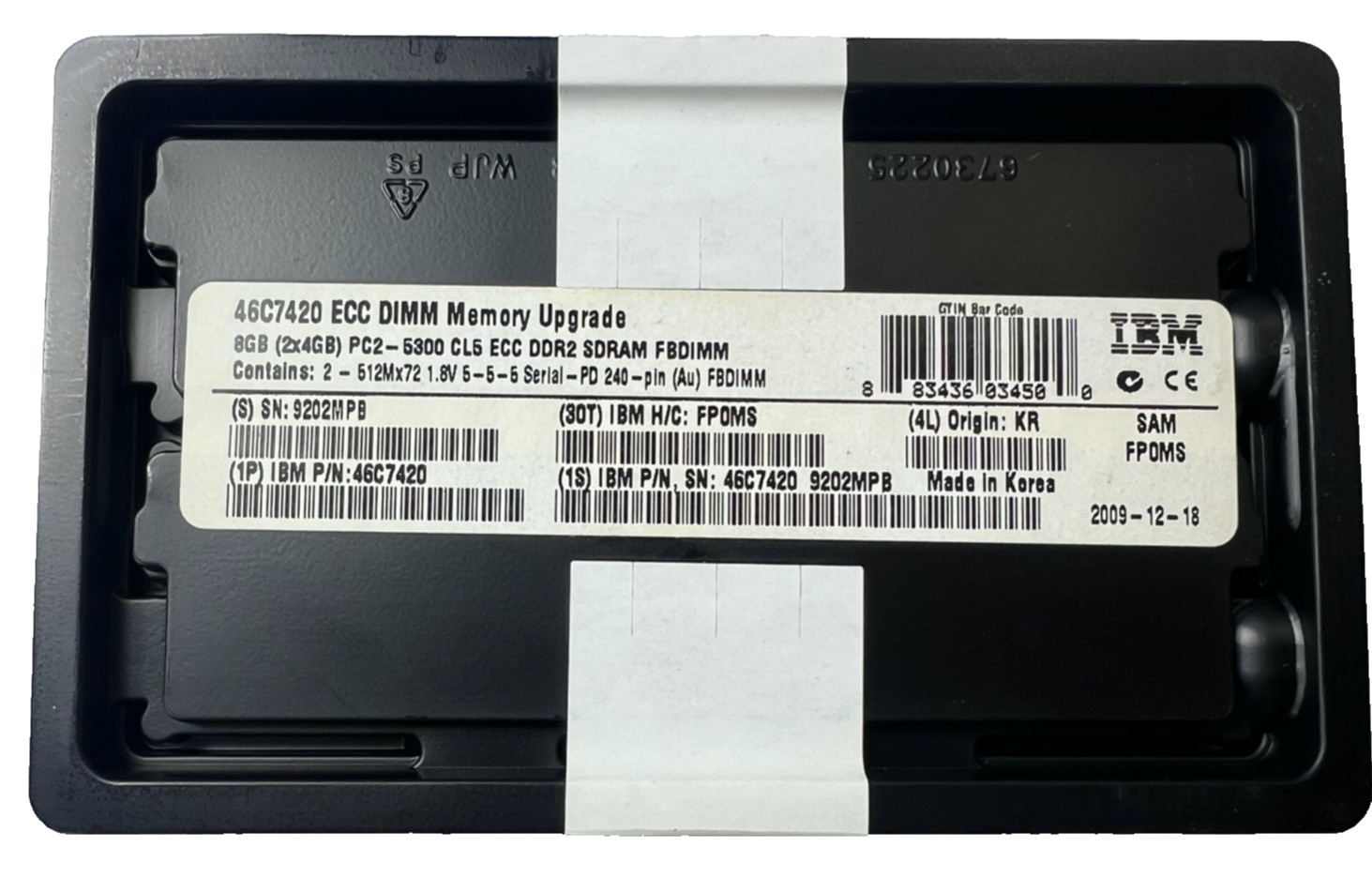 (QTY 4) NEW Samsung 4GB 4Rx8 PC2-5300 M395T5163QZ4-CE68
