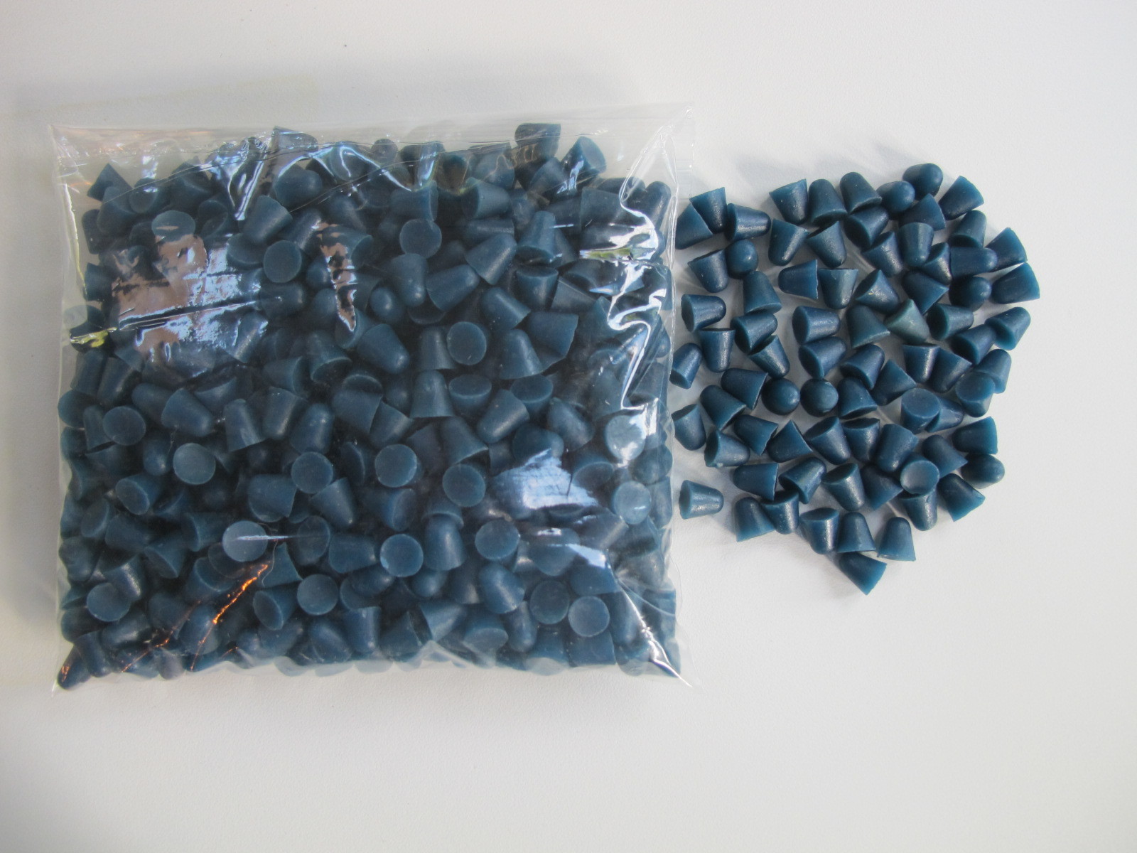 OTEC Precision KO 10 BLUE plastic cone Tumbling Media polishing chips 1pound USA