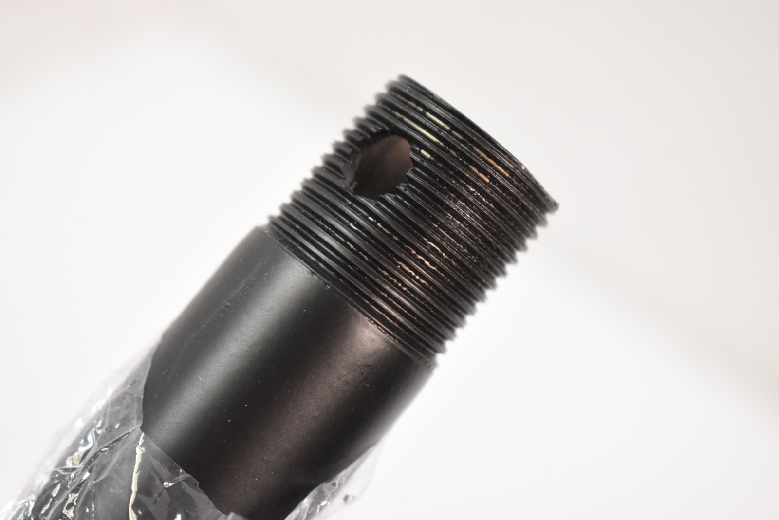 Black Threaded Extension Tube DRT1-24LBL Metal Post Industrial Replacement 24″