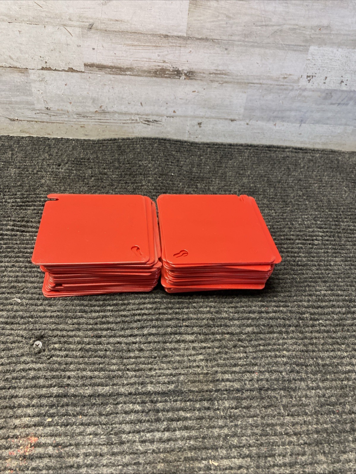 Box Of 50 Southwire 52C1-RED 4SQ FLAT BLANK COVER RED