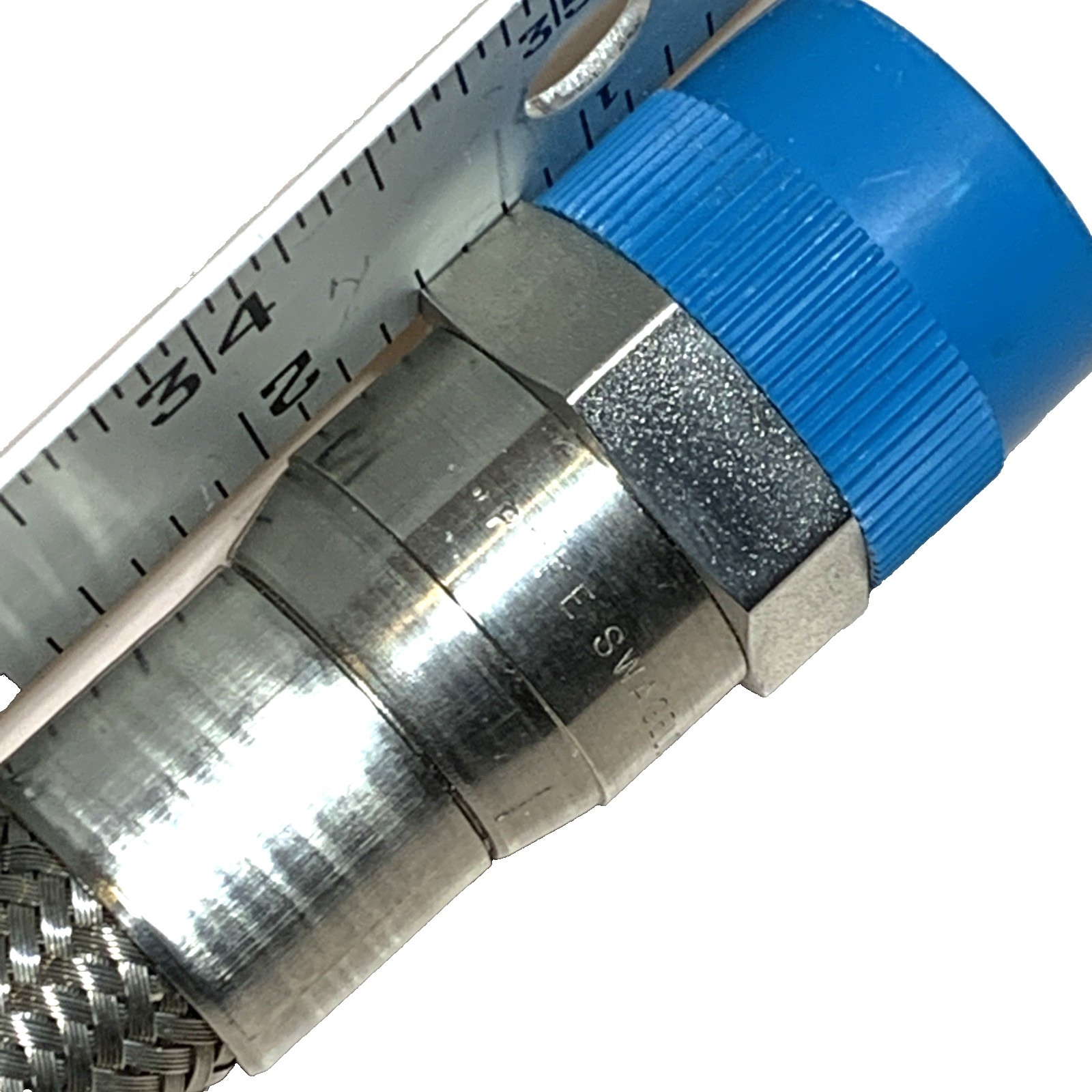 Swagelok PTFE 316 Braided Hose Assbly 1/2″D 36″ Tot lngth Including Adapter $51