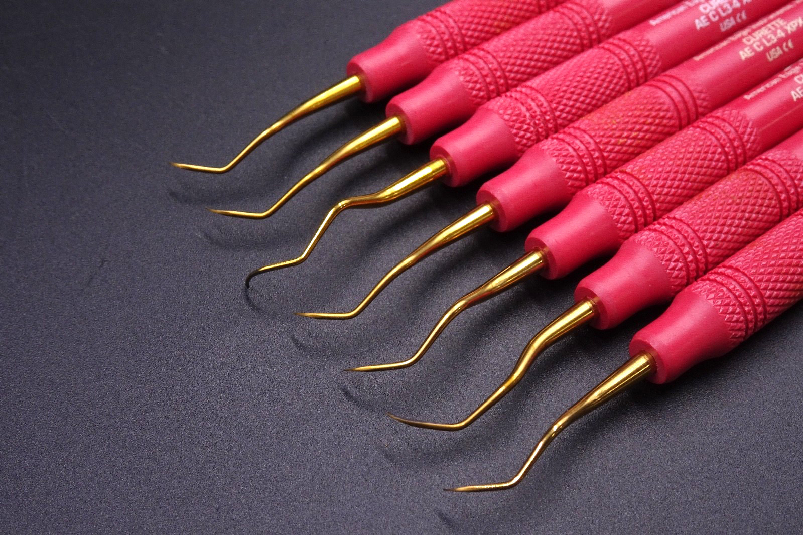 Lot x7) AMERICAN EAGLE – Curette langer 3-4 (3/8) RED – #AECL3-4X