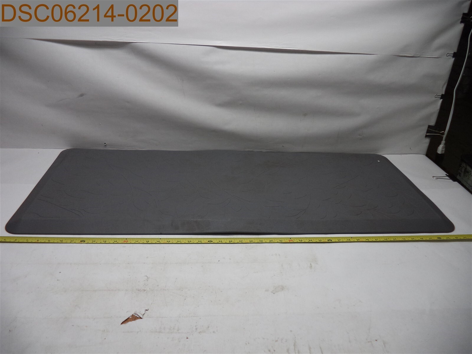 anti-fatigue Rubber Floor Mat, Grey, 47-1/2″ x 20″