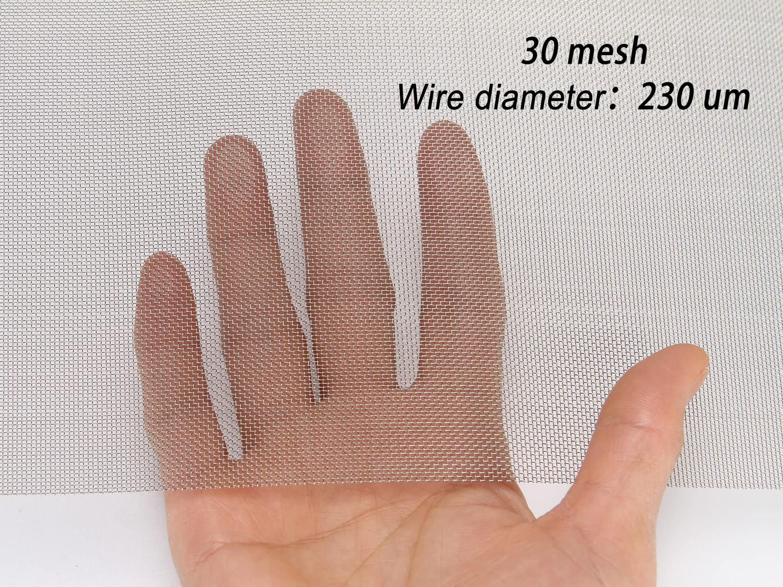 2PACK Stainless Steel Fine Woven Wire Mesh Roll Screen Sheet,Metal Air Silver