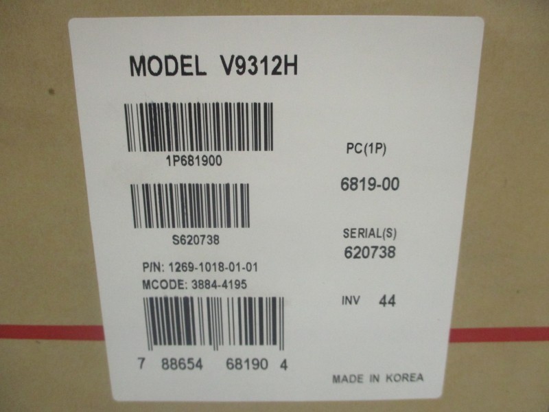 VICON V9312H 1269-1018-01-01 REV.01 NSMP