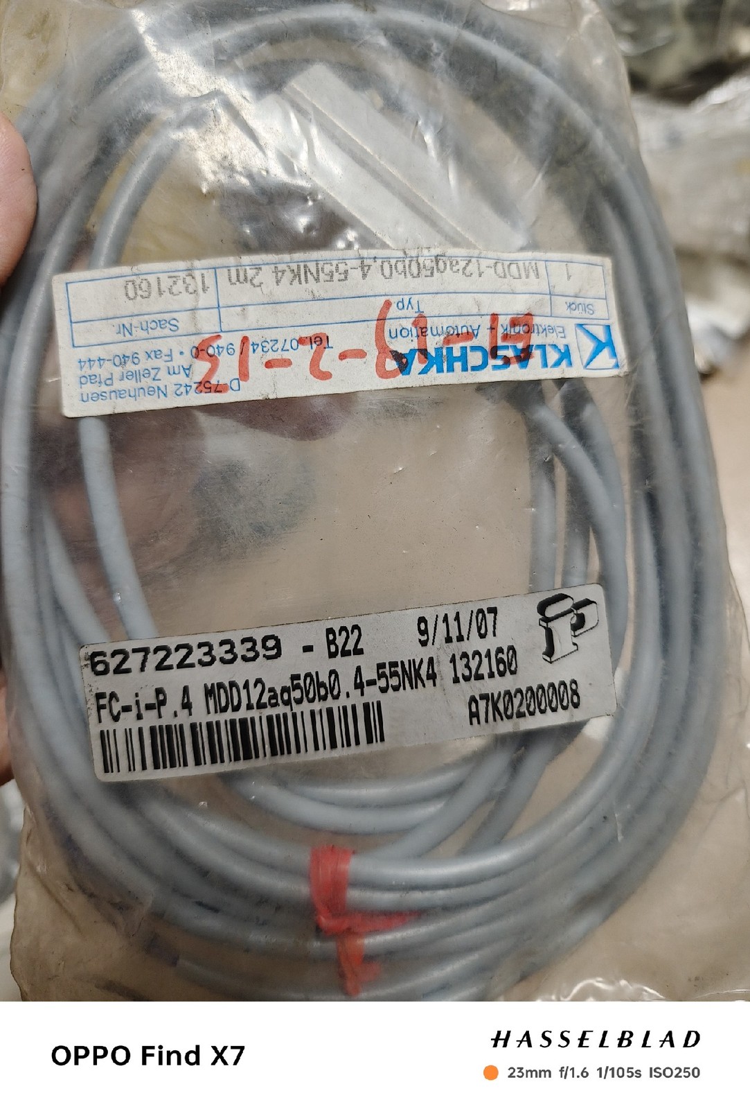 1P Compatible KLASCHKA MDD-12aq50b0,4-55NK4 2m NEW