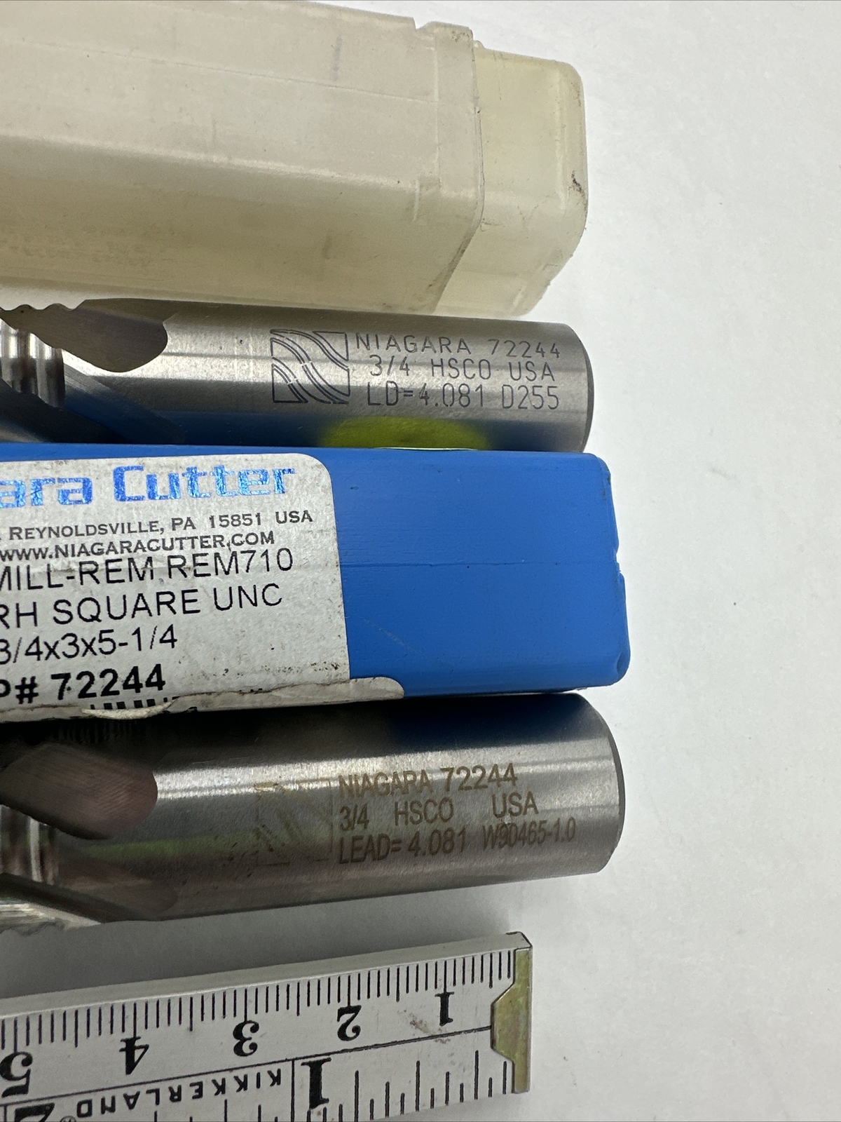 Lot Of 2 Niagara Cutter HSCO 72244 End Mill REM 3/4” Lead 4.081
