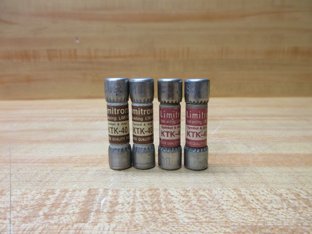 Buss KTK-40 Bussmann Fuse Cross Ref 1CQ84 (Pack of 4)
