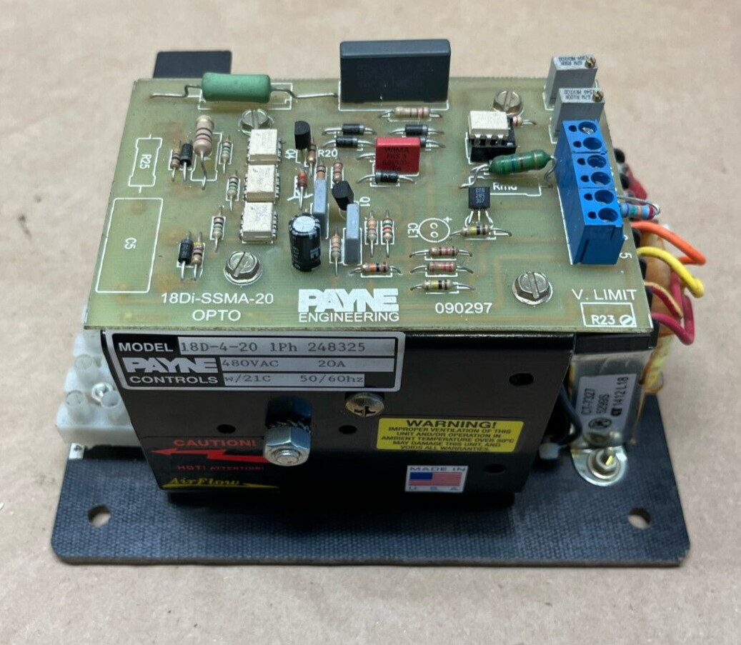 Payne Controls 18D-4-20 1Ph 480VAC 20A 18Di-SSMA-20 OPTO