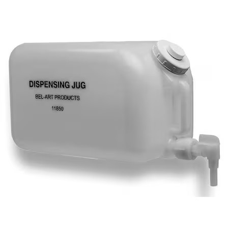 Jug, 20 L Capacity – Ml, 5 Gal Capacity – Oz, Screw On/Spigot Closure, Hdpe,